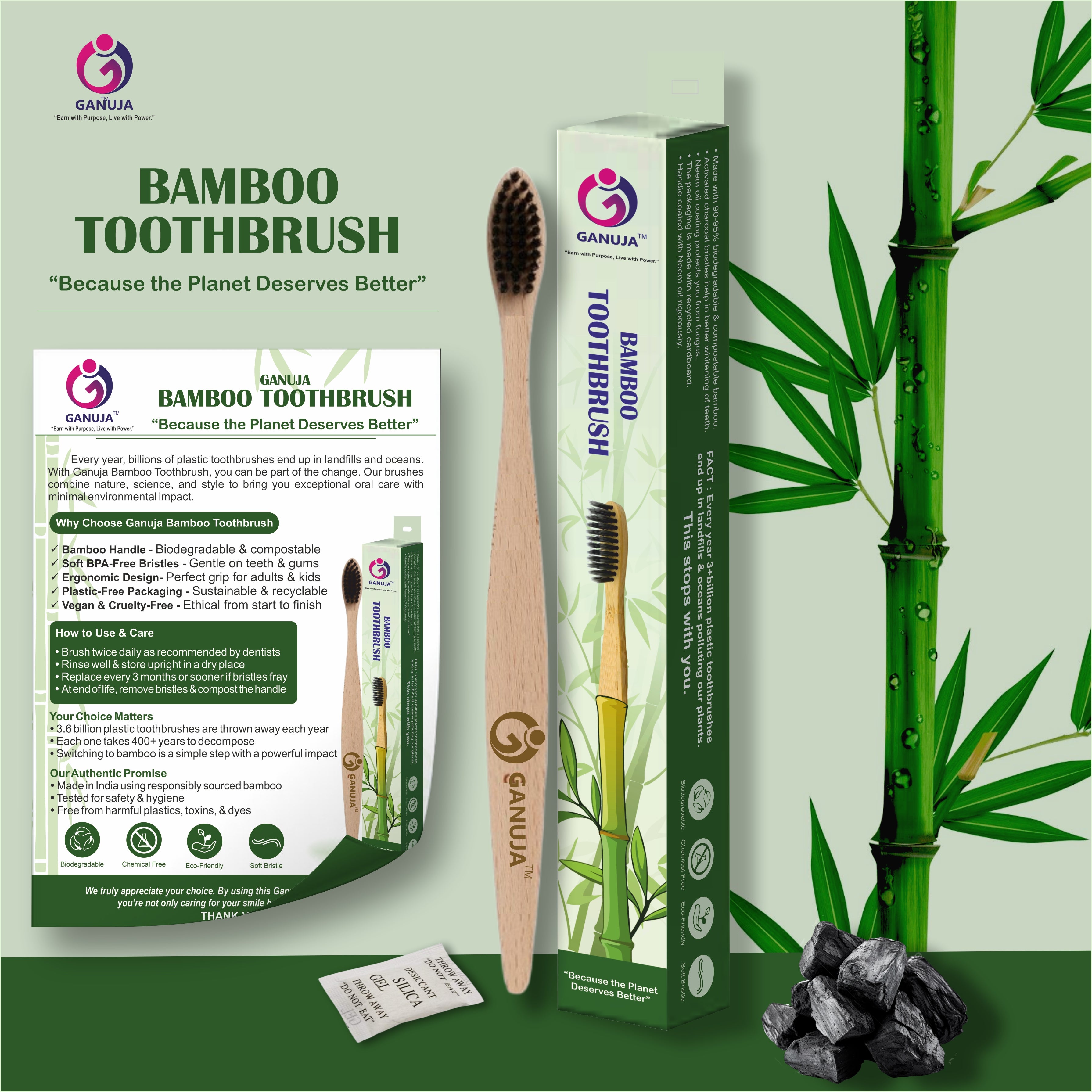 Adult Bamboo Toothbrush