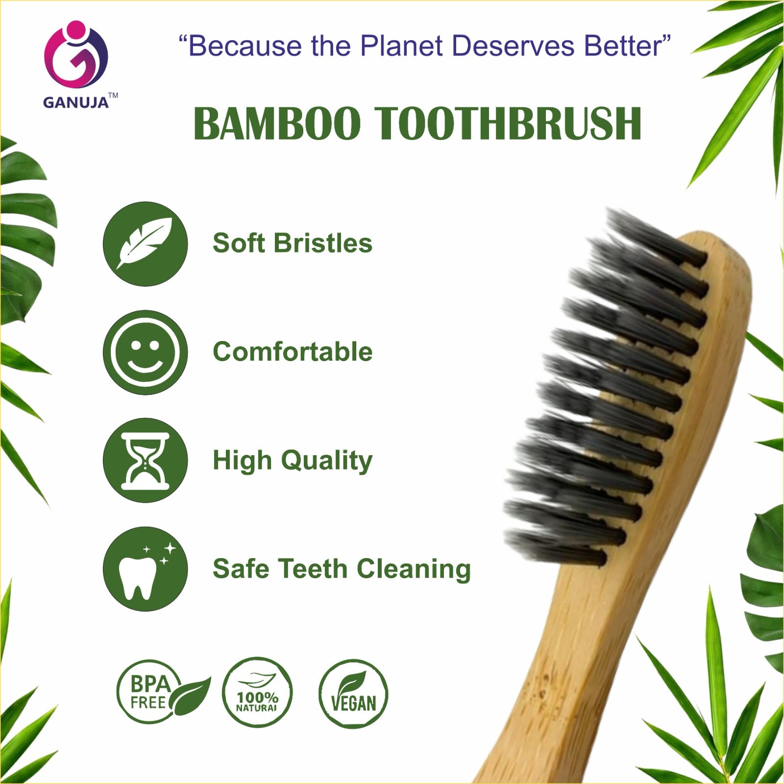 Kids Bamboo Toothbrush